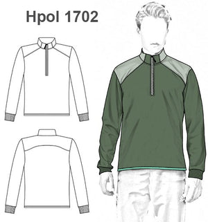 MOLDE POLERON CUELLO ALTO HOMBRE 1702