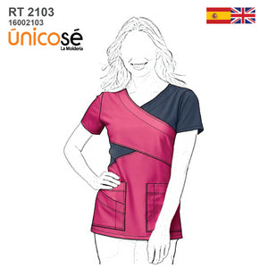 MOLDE BLUSA SANITARIA MUJER RT 2103