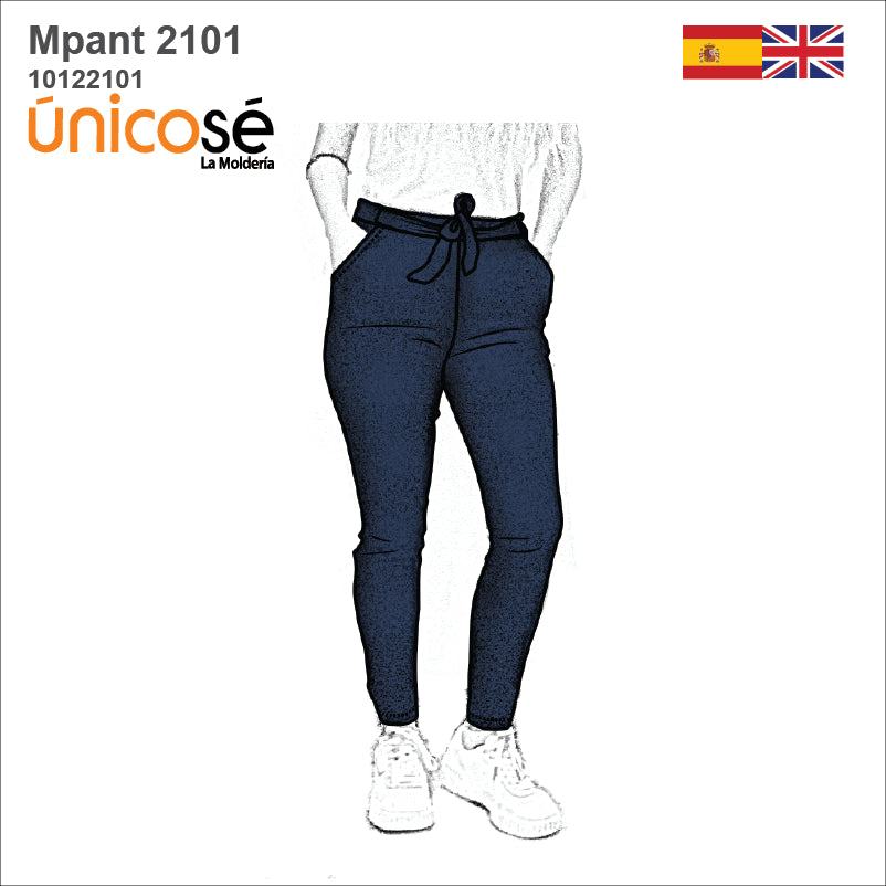 MOLDE PANTALON BASICO MUJER 2101
