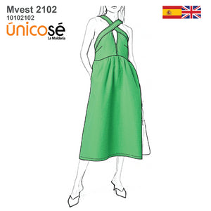 MOLDE VESTIDO SOLERA MUJER 2102