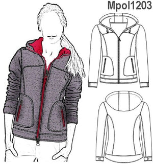 MOLDE POLERON CHAQUETA MUJER 1203