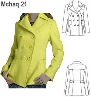 MOLDE CHAQUETA CRUZADA MUJER, 0921