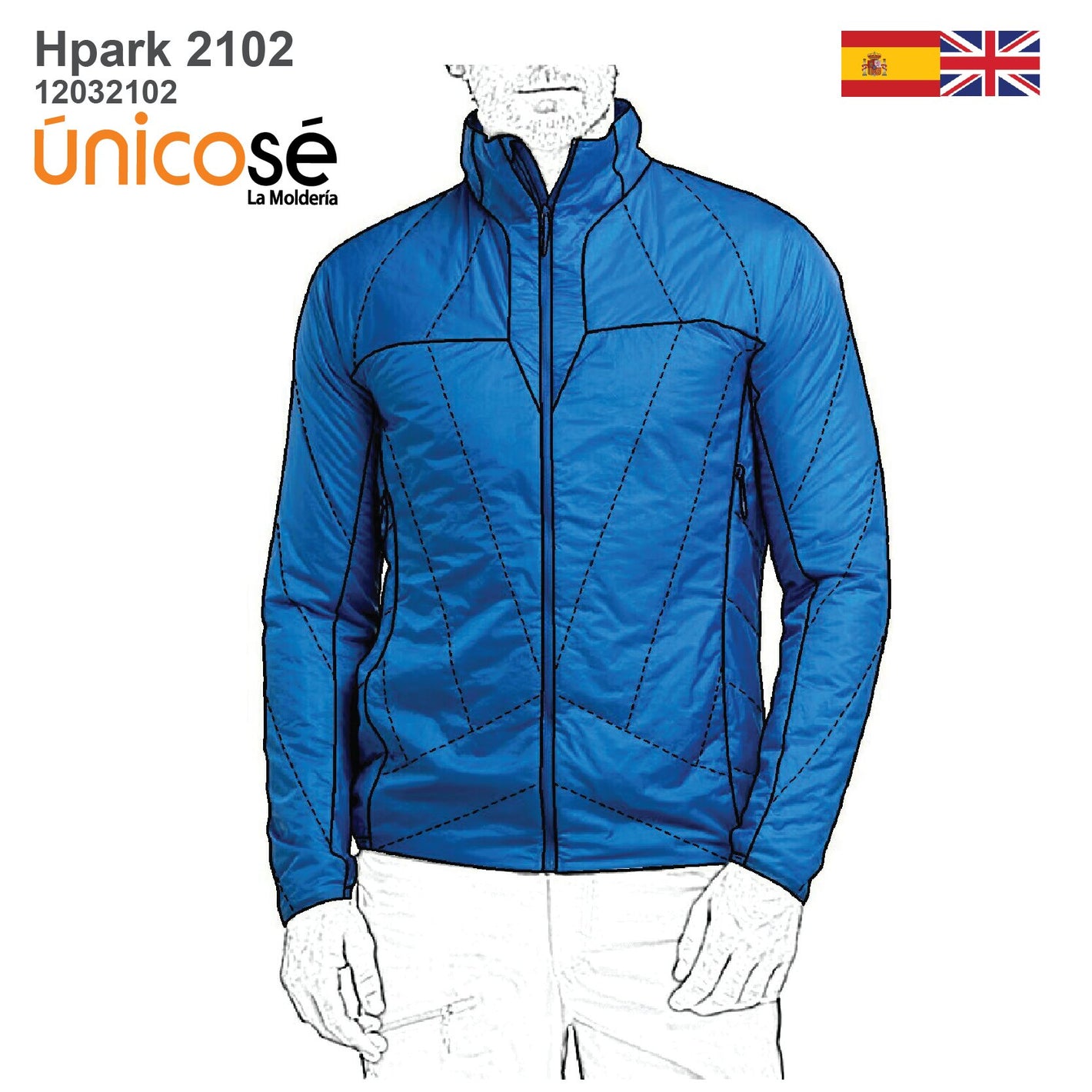 MOLDE PARKA AJUSTADA HOMBRE 2102