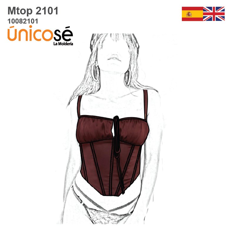 MOLDE TOP CORSET MUJER 2101