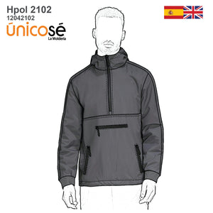 MOLDE POLERON CORTAVIENTO HOMBRE 2102