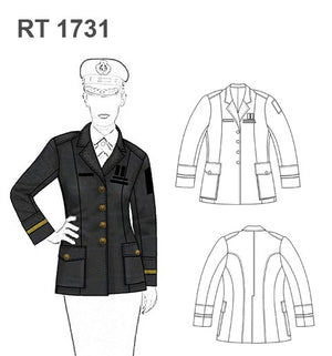 MOLDE CHAQUETA DE OFICIAL RT 1731