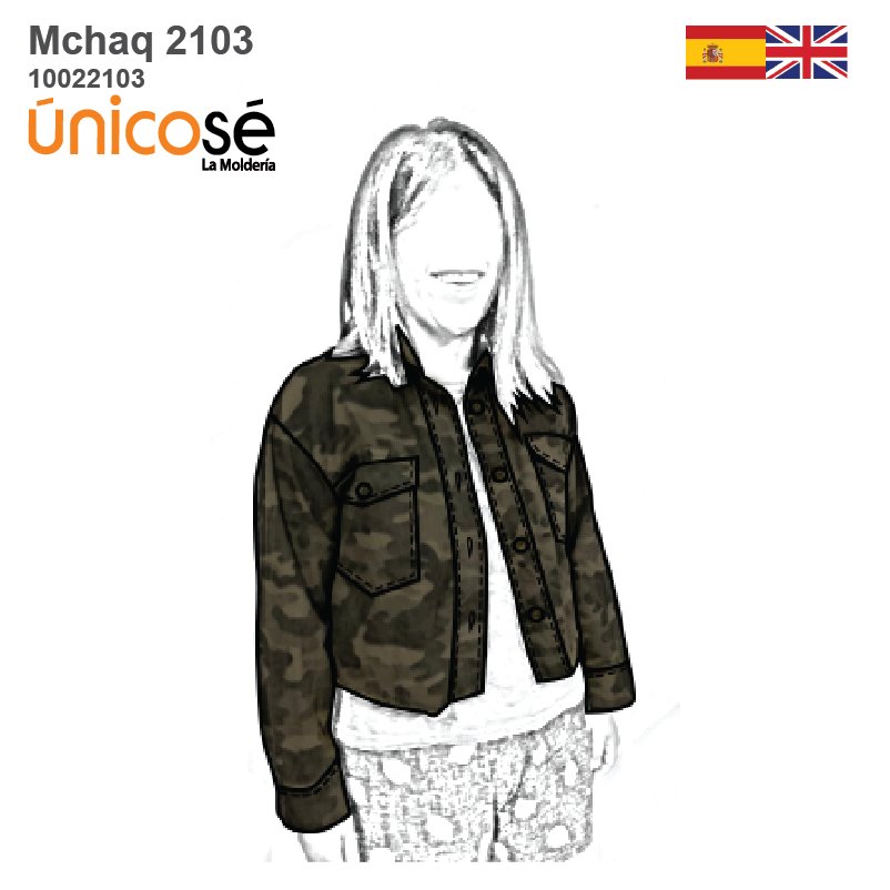 MOLDE CHAQUETA CARGO MUJER 2103