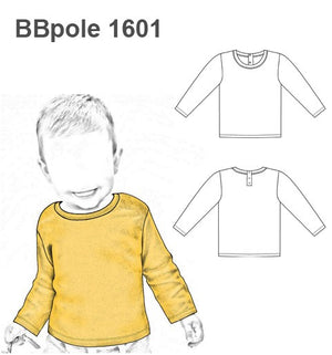 MOLDE POLERA BASICA BEBE 1601
