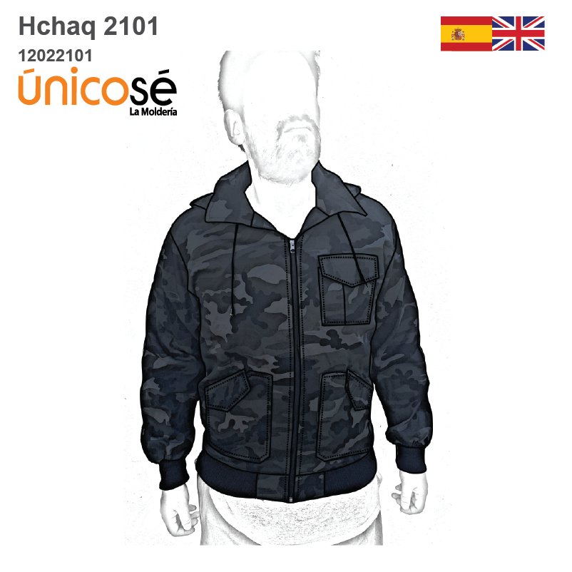 MOLDE CHAQUETA CARGO HOMBRE 2101