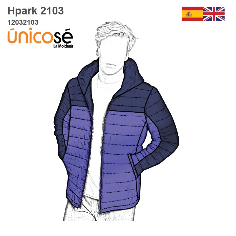 MOLDE PARKA AJUSTADA HOMBRE 2103