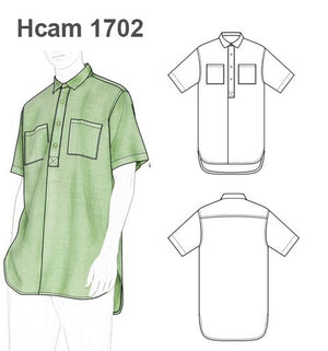 MOLDE CAMISA EXTRA LARGA HOMBRE 1702