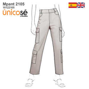 MOLDE PANTALON CARGO MUJER 2105