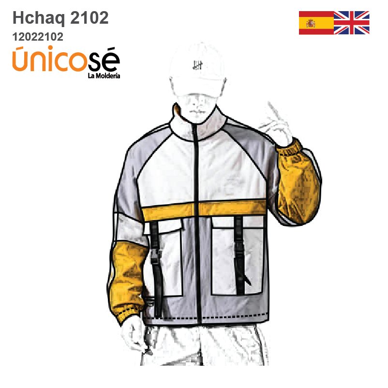 MOLDE CHAQUETA CARGO HOMBRE 2102