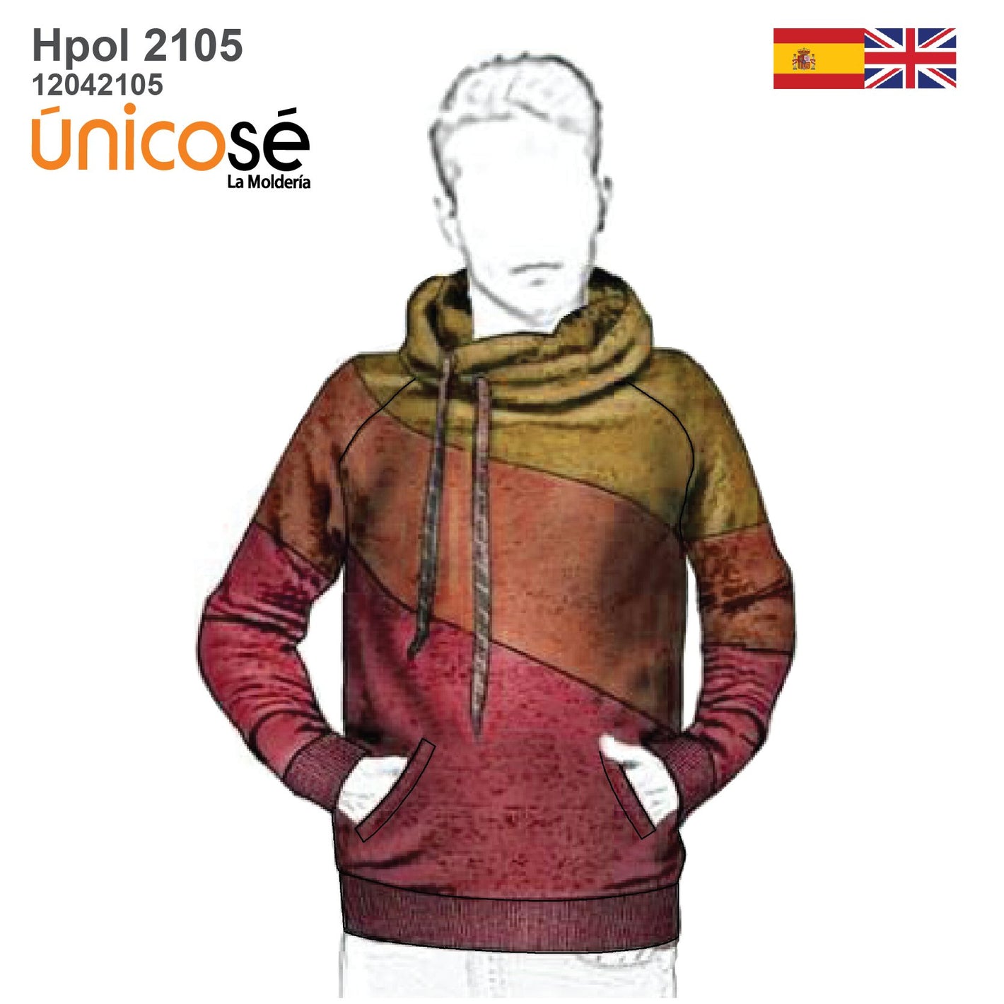 MOLDE POLERON CORTES HOMBRE 2105