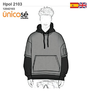 MOLDE POLERON OVERSIZE HOMBRE 2103