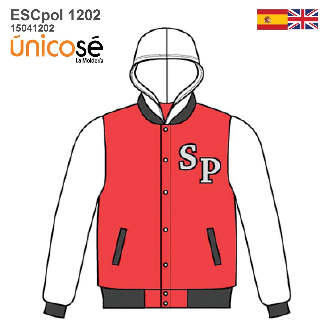 MOLDE POLERON CHAQUETA ESCOLAR 1202