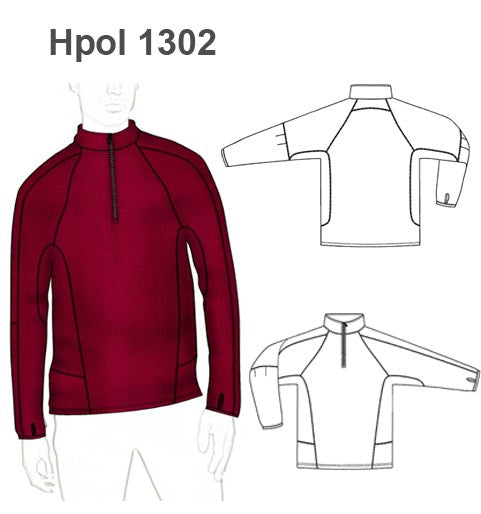 MOLDE POLERON RAGLAN HOMBRE 1302