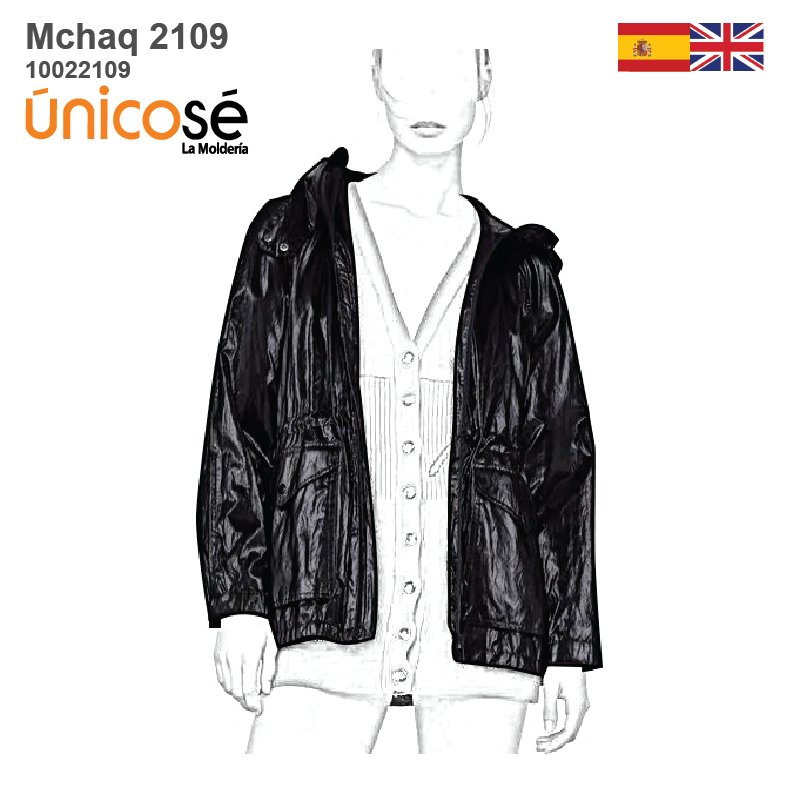 MOLDE CHAQUETA IMPERMEABLE MUJER 2109