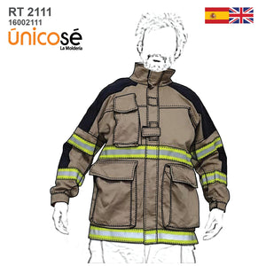 MOLDE CHAQUETA BOMBERO RT 2111