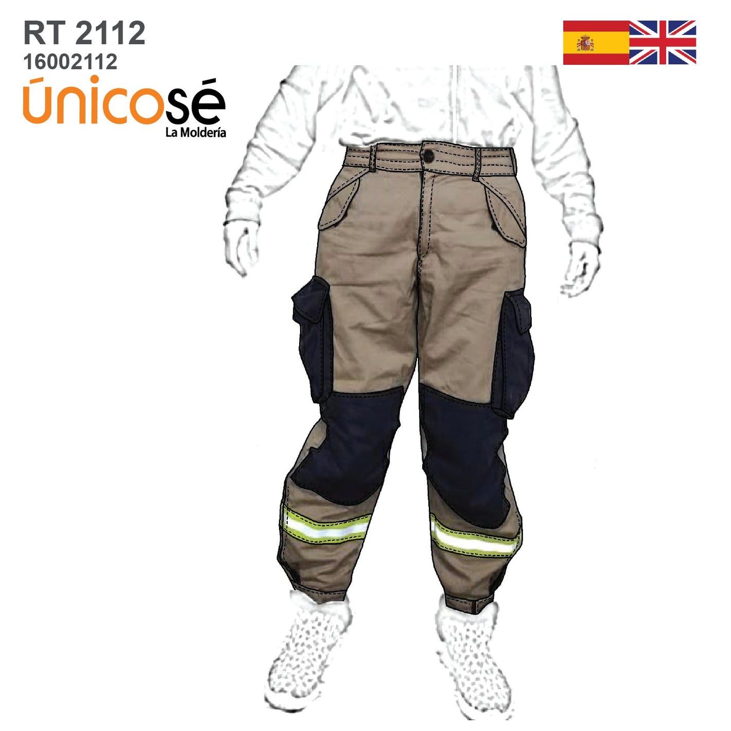 MOLDE PANTALON BOMBERO RT 2112