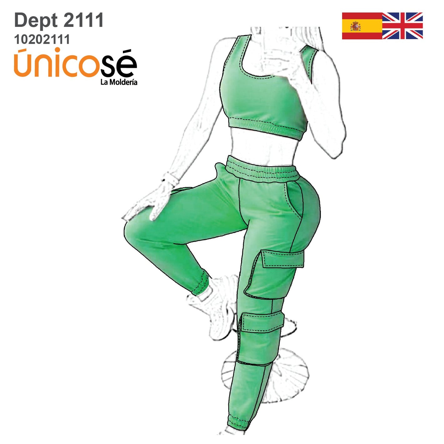 MOLDE DEPORTE CONJUNTO MUJER 2111