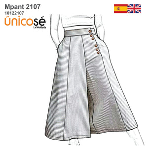 MOLDE PANTALON CULOTTE MUJER 2107