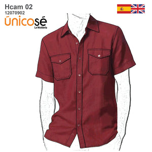 MOLDE CAMISA BASICA HOMBRE 0902