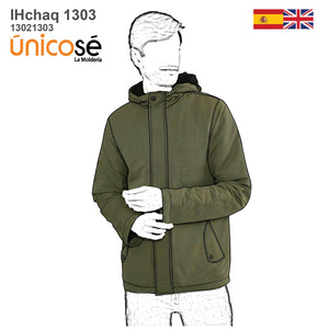 MOLDE CHAQUETA CAMPERA NIÑO 1303