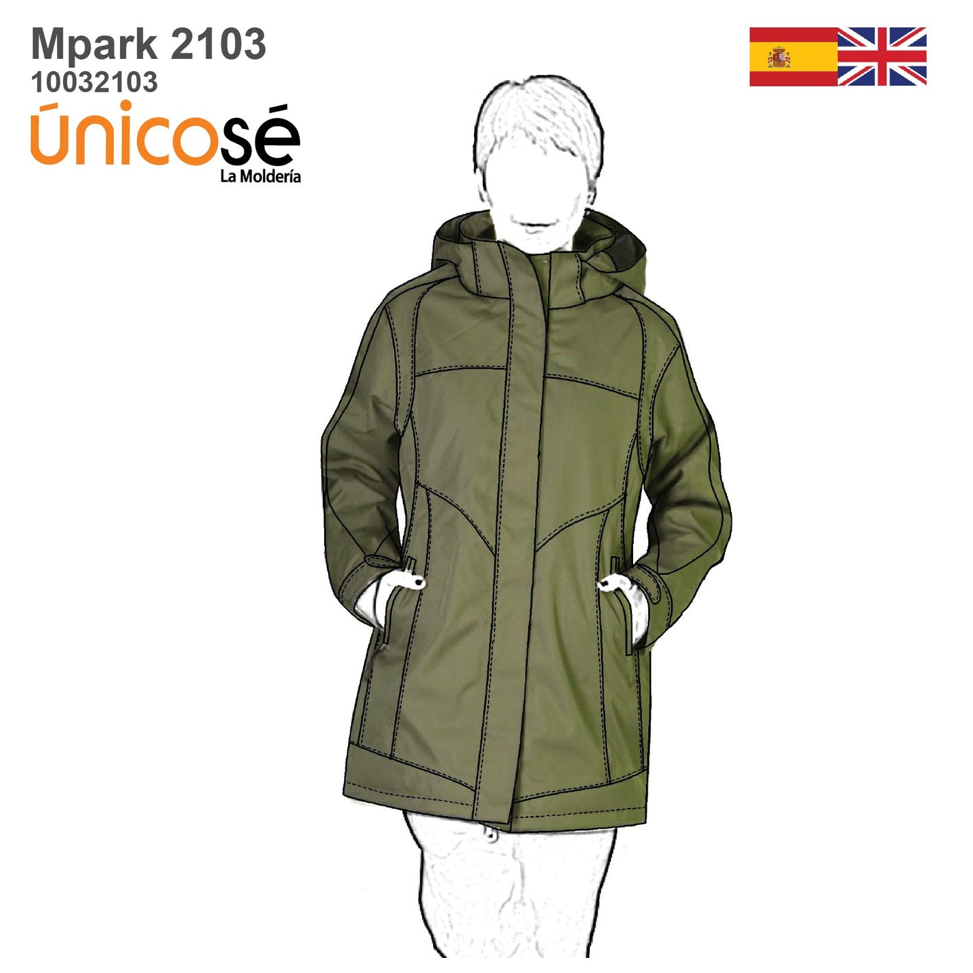 MOLDE PARKA CAMPERA MUJER 2103
