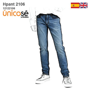 MOLDE PANTALON JEAN HOMBRE 2106