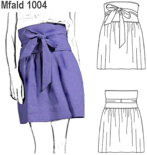 MOLDE FALDA CINTURA ALTA MUJER 1004