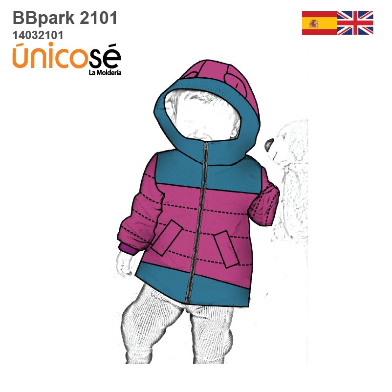 MOLDE PARKA CON OREJAS BEBE 2101