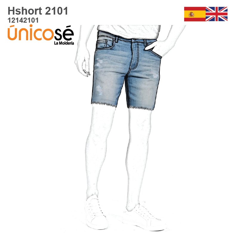 MOLDE PANTALON BERMUDA HOMBRE 2101