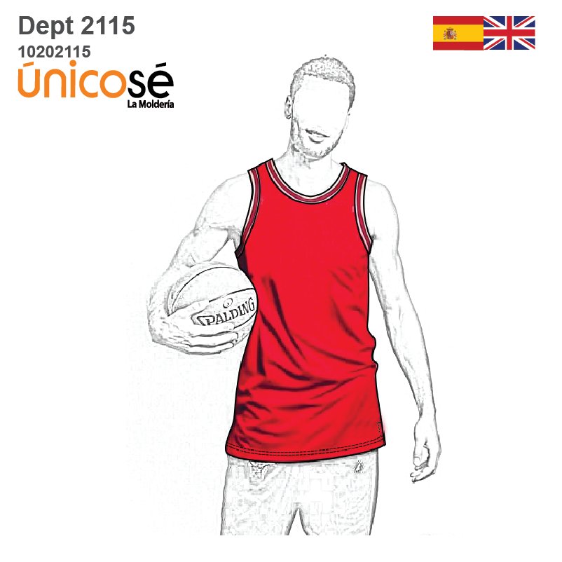 MOLDE DEPORTE CAMISETA BASQUET 2115