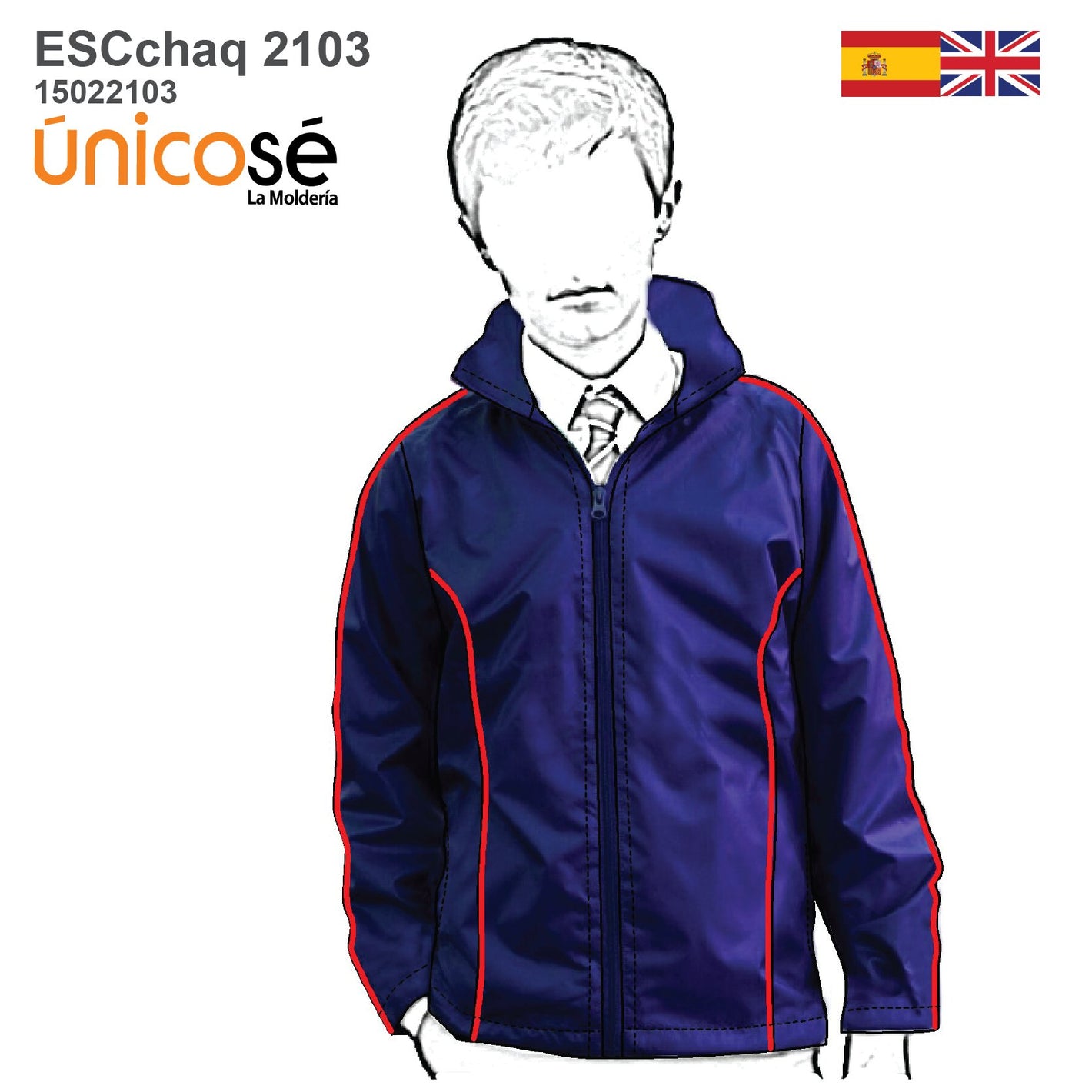 MOLDE CAQUETA ESCOLAR UNISEX 2103