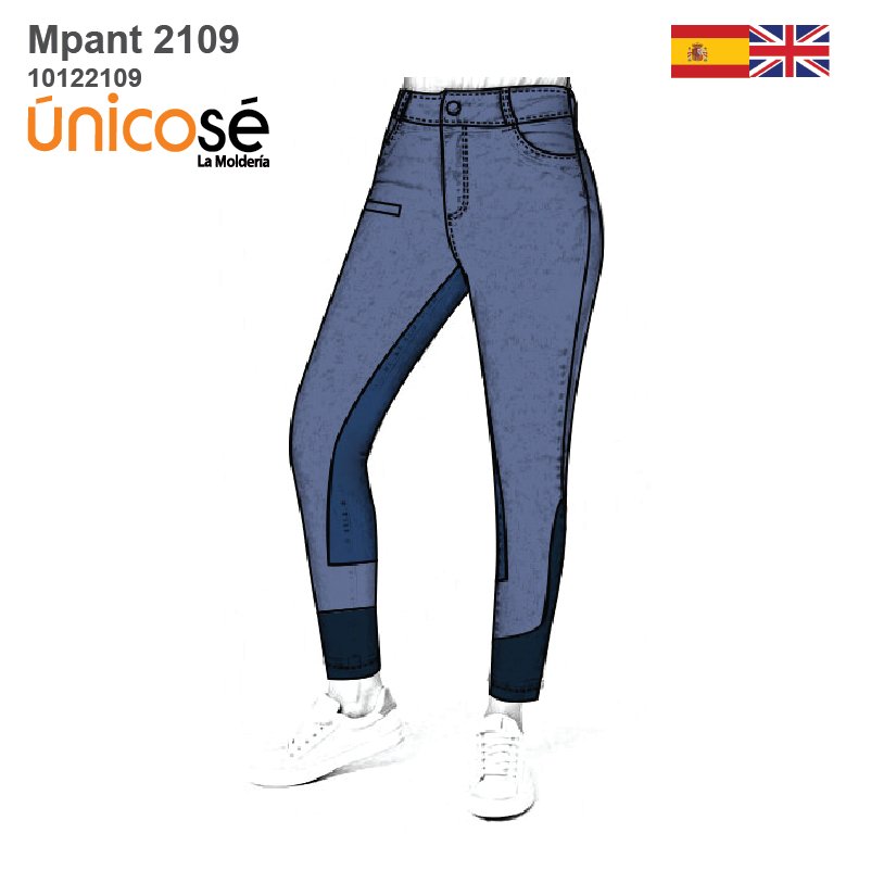 MOLDE PANTALON JEAN MUJER 2109