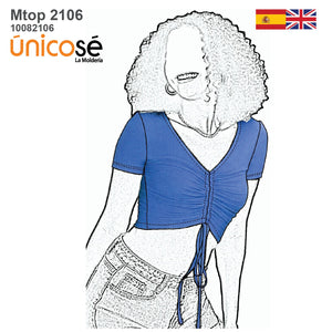 MOLDE TOP CON RECOGIDO MUJER 2106