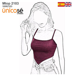 MOLDE TOP PAÑUELO MUJER 2103