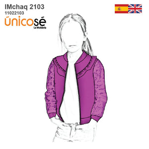 MOLDE CHAQUETA BOMBER NIÑA 2103