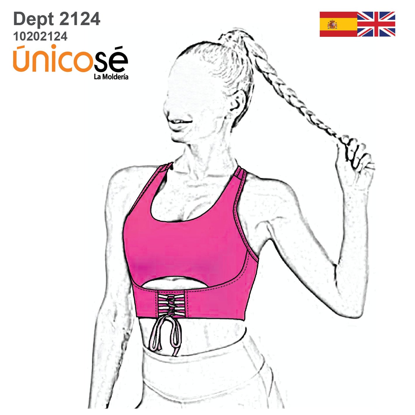 MOLDE DEPORTE TOP SUJETADOR 2124
