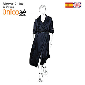 MOLDE VESTIDO SACO MUJER 2108