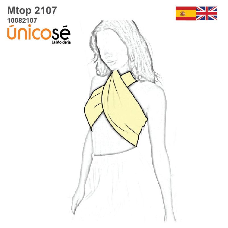 MOLDE TOP CRUZADO MUJER 2107