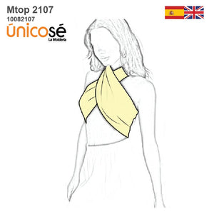 MOLDE TOP CRUZADO MUJER 2107