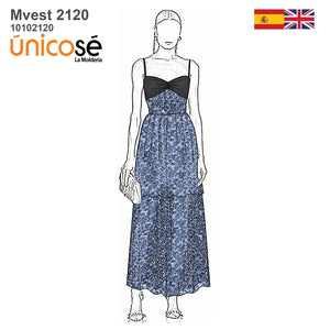 MOLDE VESTIDO FIESTA MUJER 2020