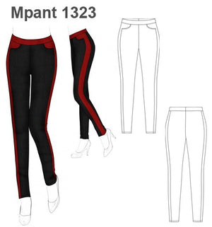 MOLDE PANTALON CALZA MUJER 1323