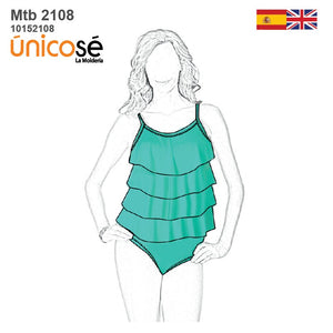 MOLDE TRAJE DE BAÑO 1 PIEZA MUJER 2108