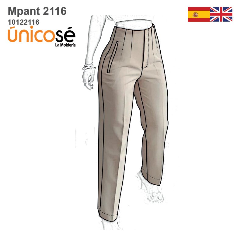 MOLDE PANTALON TORERO MUJER 2116