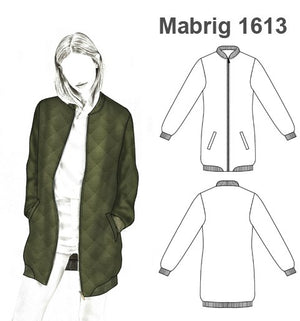 MOLDE DE CHAQUETA ABIRGO BOMBER MUJER 1613