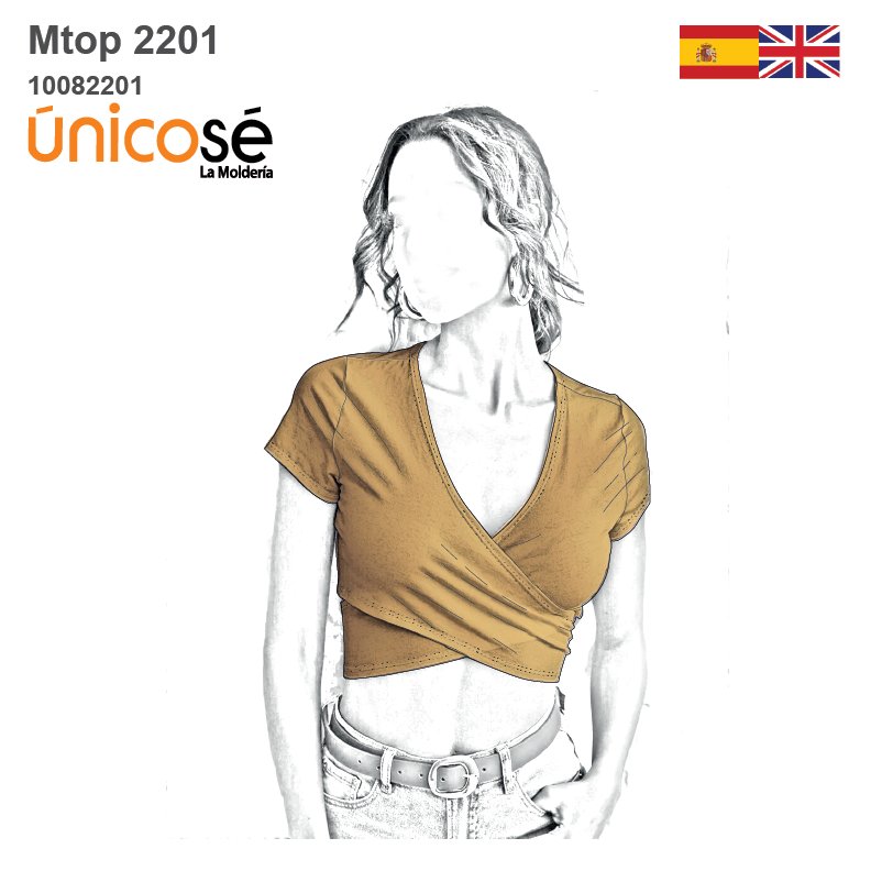 MOLDE TOP CRUZADO MUJER 2201