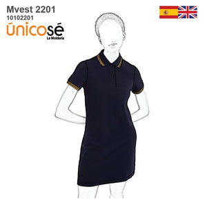MOLDE VESTIDO POLO MUJER 2201